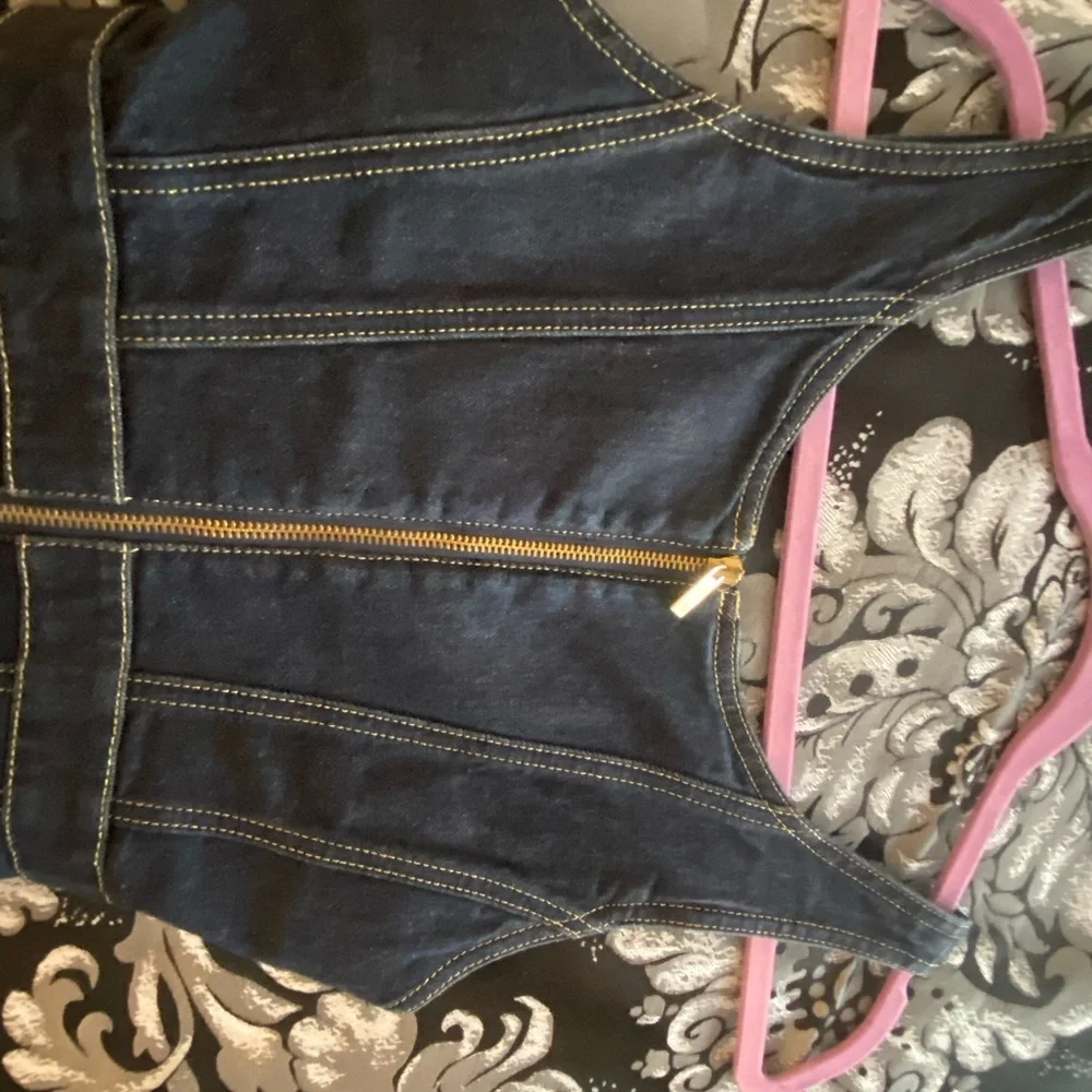 Authentic Versace Couture jean dress, size 4-6 US - Picture 9 of 16
